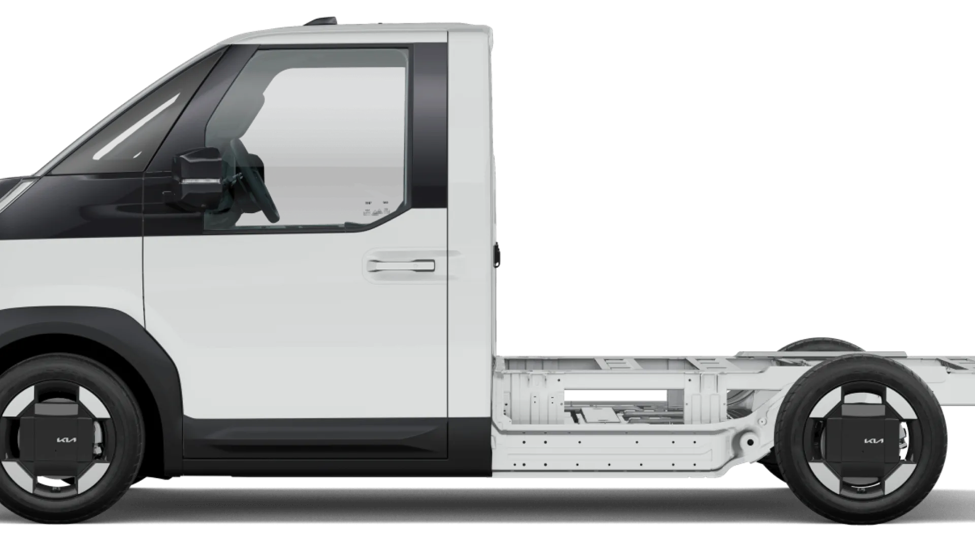 Kia PV5 Chassis Cab elettrico progettato per conversioni da lavoro, food truck e camper