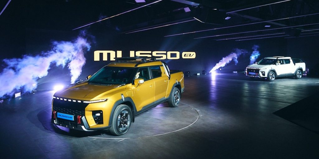 In Corea il pick-up KGM Musso Ev - non è Hyundai o Kia ed è già molto richiesto. | Elettronauti.it