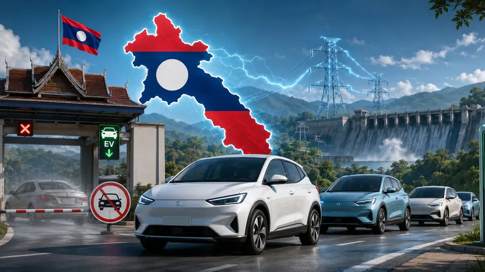Laos vieta benzina e diesel: solo EV importate