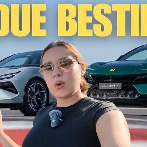 Copertina del video sulla prova in pista e sulla ricarica delle Lotus Eletre ed Emeya