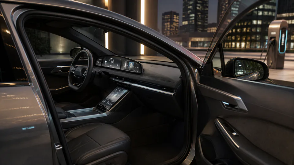 La nuova interfaccia infotainment UX 3.0 destinata alla berlina elettrica Lucid Air