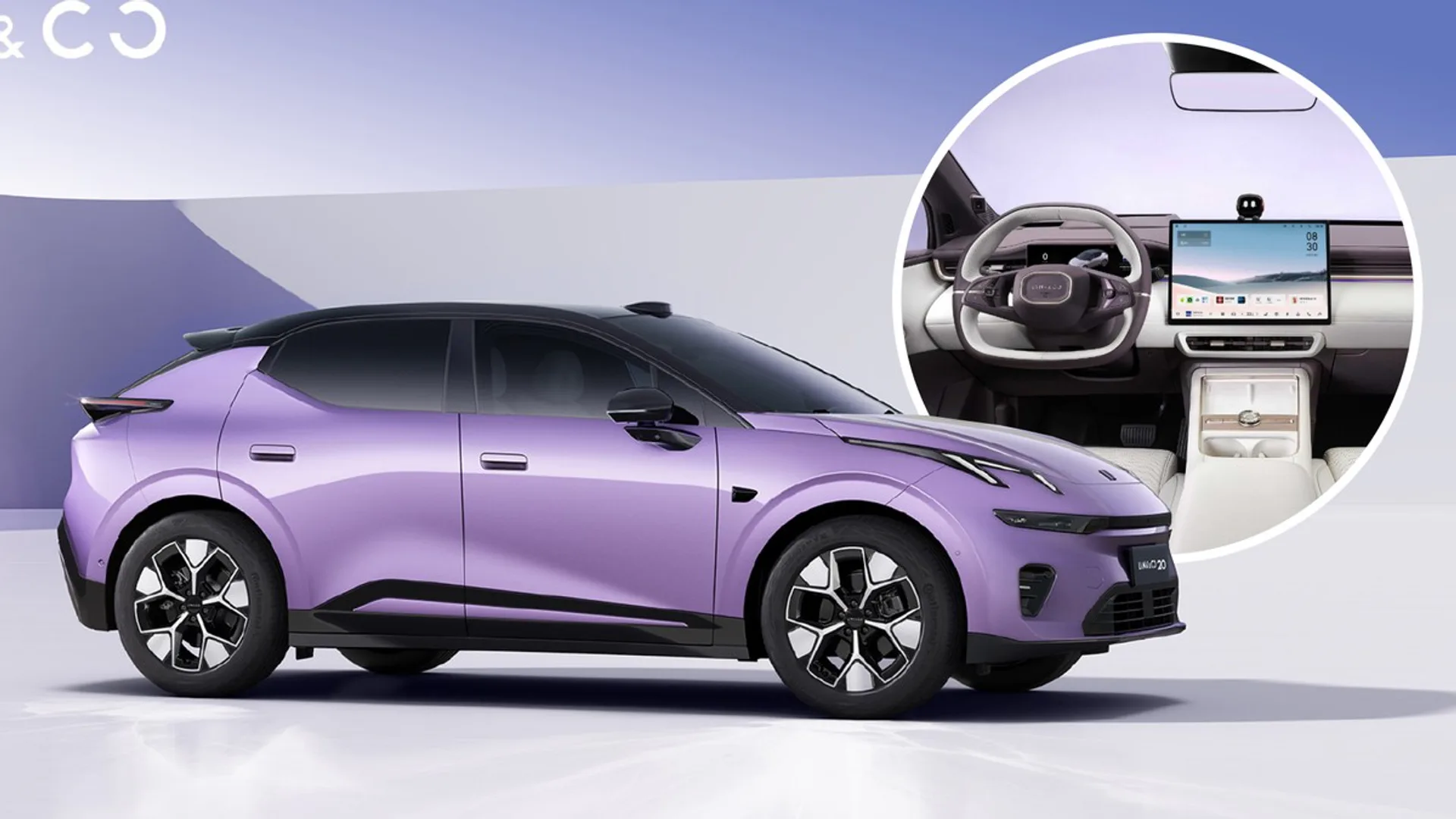 Lynk & Co 02 restyling: interni svelati in Cina