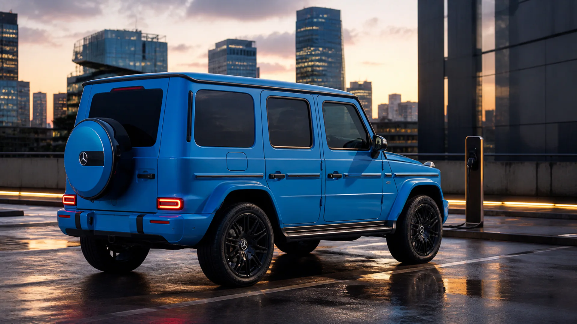 Il prototipo della Mercedes Baby G durante i test su strada in vista del debutto previsto nel 2027