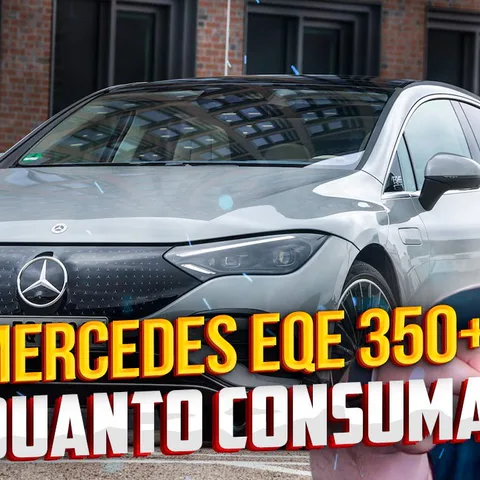 Copertina del video dedicato al test dei consumi reali della Mercedes-Benz EQE 350 Plus