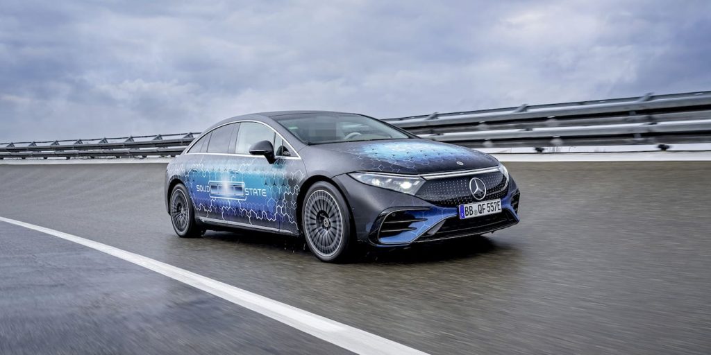 Mercedes-Benz EQS - test con batteria allo stato solido | Elettronauti.it