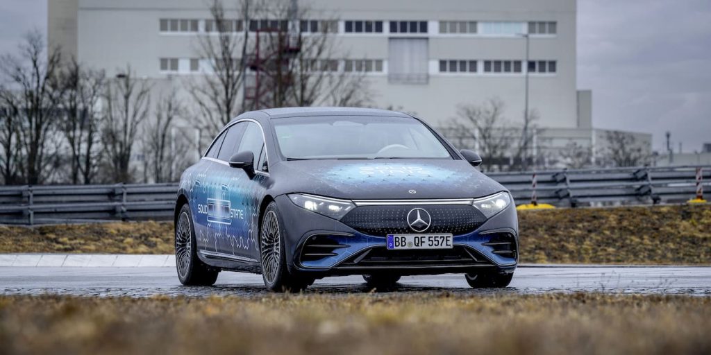 Mercedes-Benz EQS - test con batteria allo stato solido | Elettronauti.it