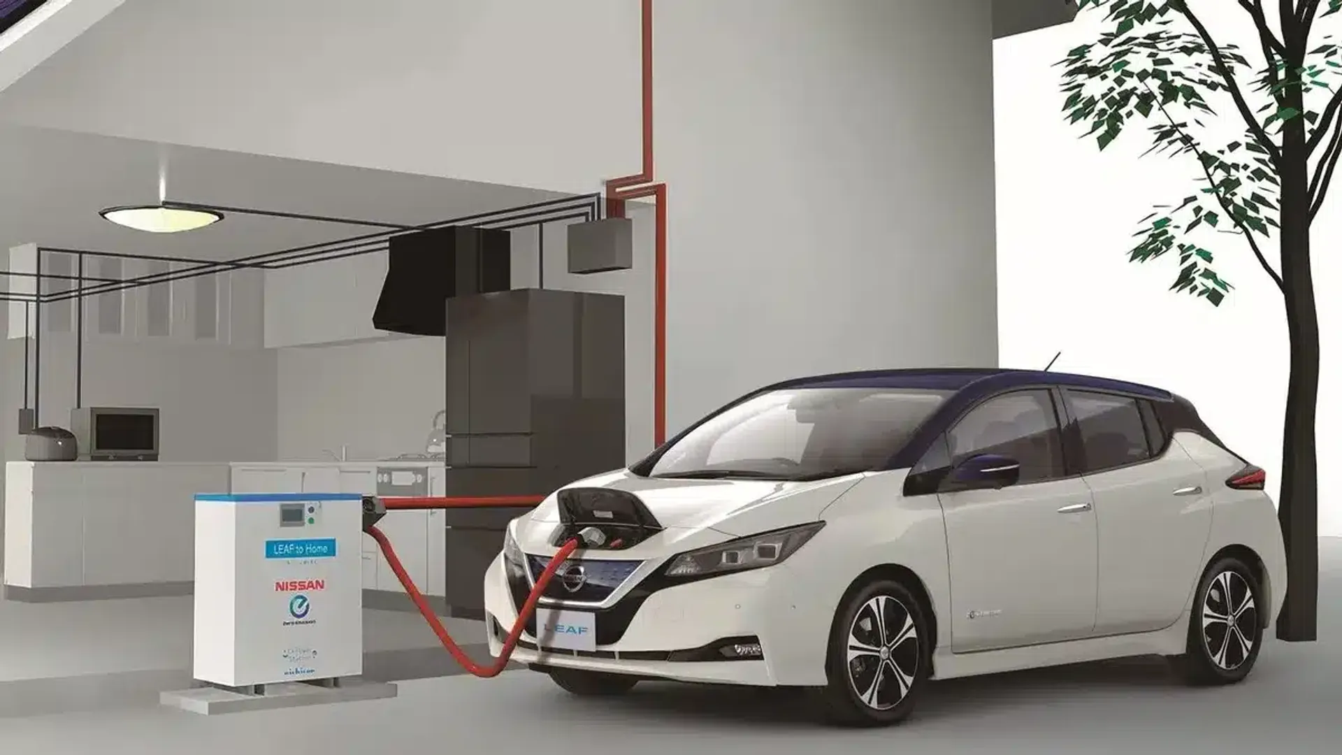 I veicoli elettrici Nissan Leaf forniranno energia di emergenza nei centri di evacuazione in Giappone in caso di calamità