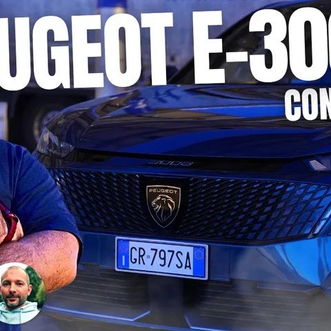 Copertina del video dedicato al test dei consumi reali della Peugeot e-3008 tra città e autostrada