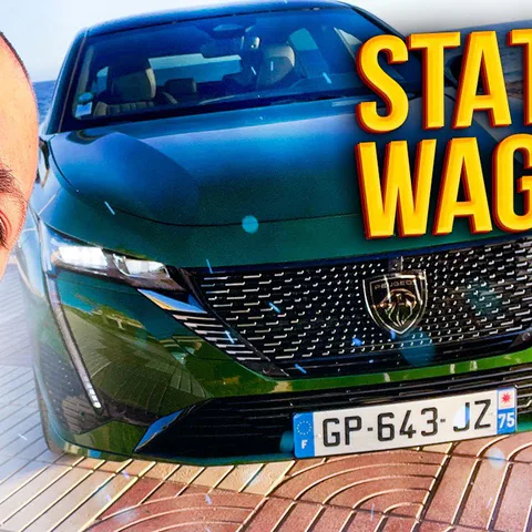 Copertina del video dedicato alla prova della station wagon elettrica Peugeot e-308 SW