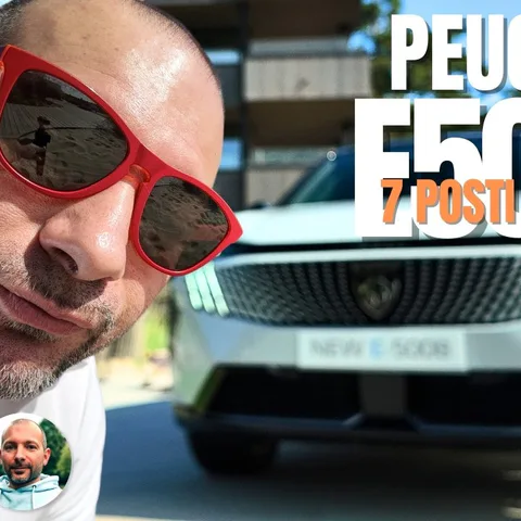 Copertina del video dedicato alla prova della Peugeot e-5008 elettrica a sette posti sulla piattaforma STLA Medium