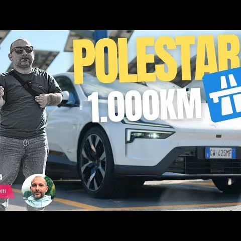 Copertina del video sulla prova autostradale della Polestar 4 Long Range RWD tra consumi e ricarica rapida