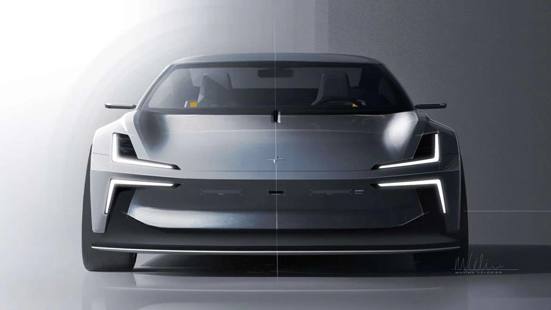 polestar o2 anteriore bianca