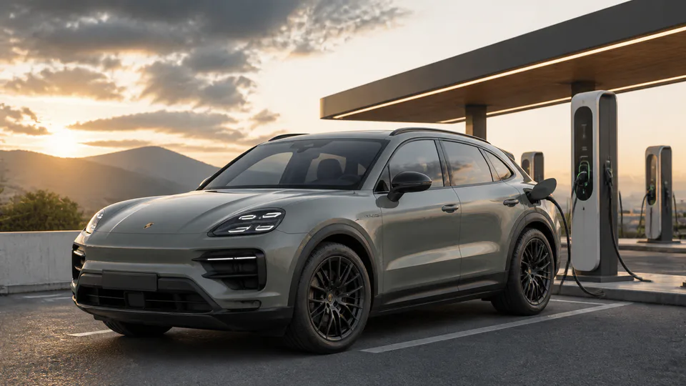 Immagine di copertina della Flash News dedicata alla Porsche Cayenne Turbo Electric