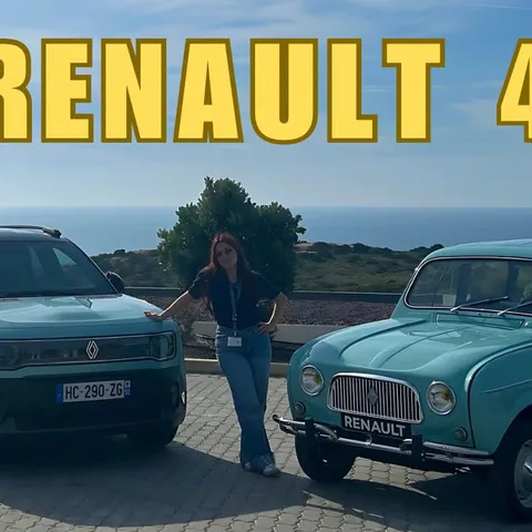 Copertina del video sulla prova della Renault 4 e-Tech, con consumi reali e sistema One Pedal Drive