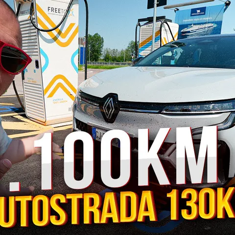 Copertina del video dedicato alla prova autostradale di 1.000 km della Renault Megane E-Tech 60