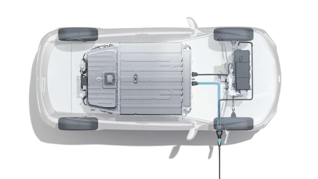 Batteria megane-e auto degli incentivi