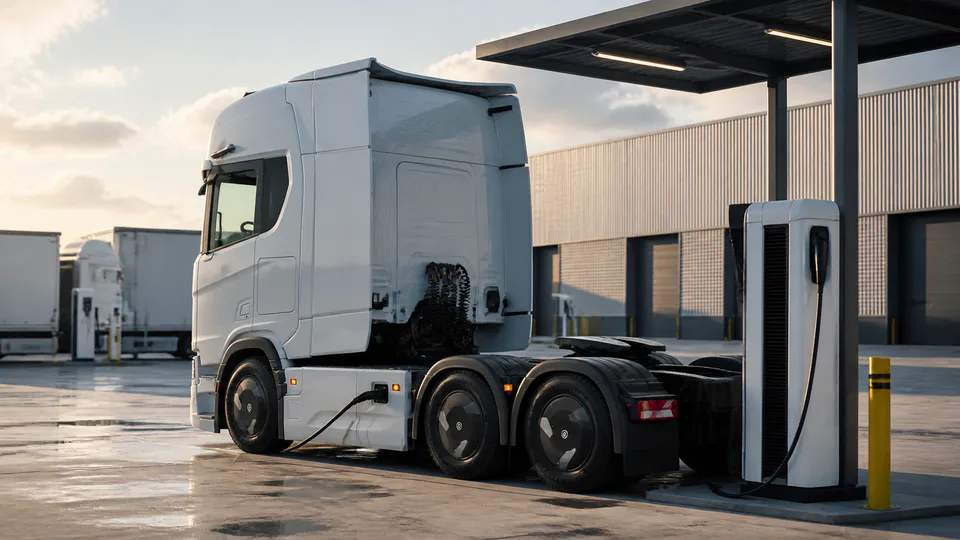 Camion elettrico Scania con autonomia dichiarata fino a 720 km e batterie aggiuntive