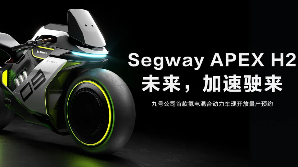 SEGWAY PRESENTA L'APEX H2, UNA MOTO ELETTRICA ALIMENTATA A CAPSULE DI IDROGENO