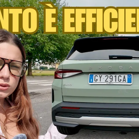 Copertina del video dedicato ai consumi reali della Skoda Elroq 85 in un percorso urbano