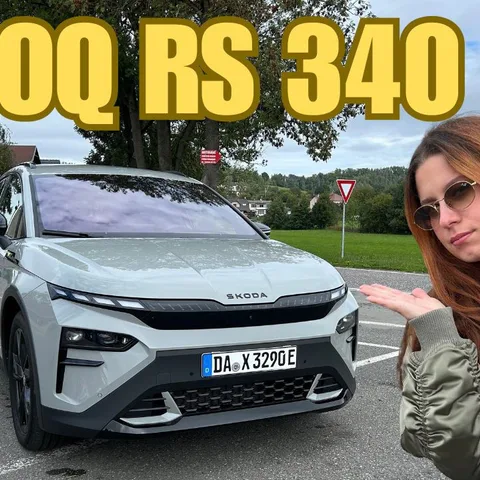 Copertina del confronto tra Skoda Elroq RS ed Enyaq Coupé RS con motorizzazione elettrica da 340 CV