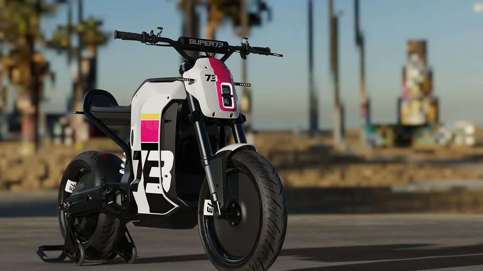 super73 moto elettrica anteriore