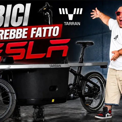 Copertina del video dedicato alla cargo bike Tarran T1 Pro e al suo sistema di bilanciamento attivo