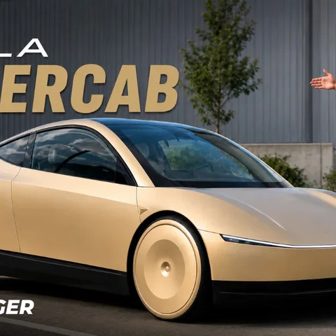 Copertina del video dedicato a efficienza, batteria e guida autonoma del Tesla Cybercab
