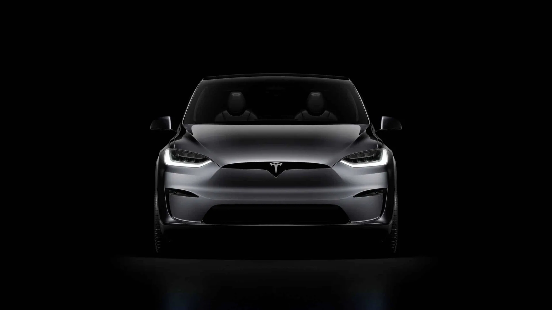 Tesla Model X Nera Anteriore