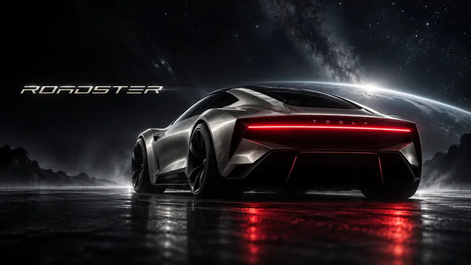 Tesla Roadster: il teaser 'Cyber' divide