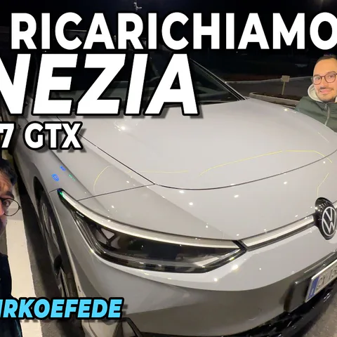 Copertina del video sulla prova della Volkswagen ID.7 Tourer GTX Plus nel viaggio da Milano a Venezia