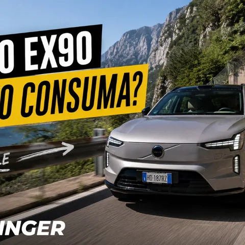 Copertina del video dedicato al test dei consumi della Volvo EX90 Twin Motor Ultra
