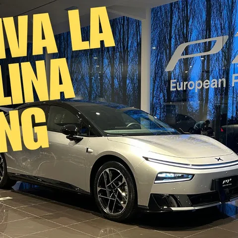 Copertina del video dedicato alla XPeng P7 Plus, alla ricarica a 800 volt e al suo arrivo sul mercato italiano