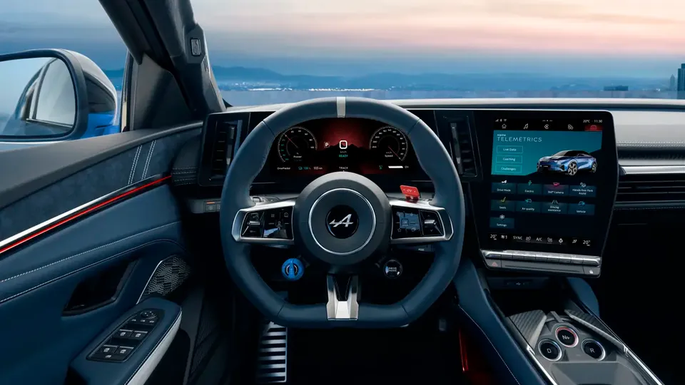 Elettronauti - Alpine A390 GT - Blu - Esterno - Vista anteriore a tre quarti