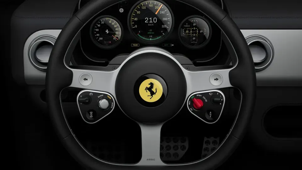Elettronauti - Ferrari Luce - Interni - Vista della plancia