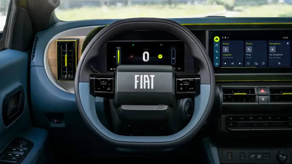 Elettronauti - Fiat Grande Panda - Plancia - Vista della plancia