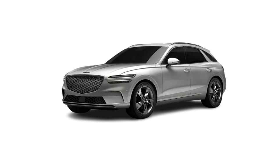 Elettronauti - Genesis Electrified GV70 AWD - Bianco - Esterno - Vista anteriore a tre quarti
