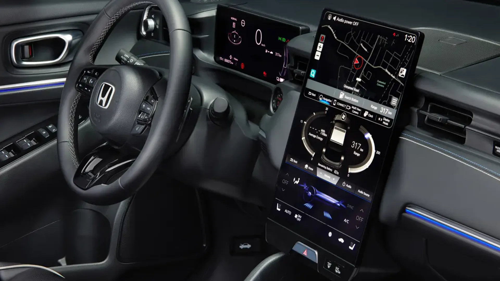 Elettronauti - Honda e:ny1 e:ny1 Standard Range - infotainment