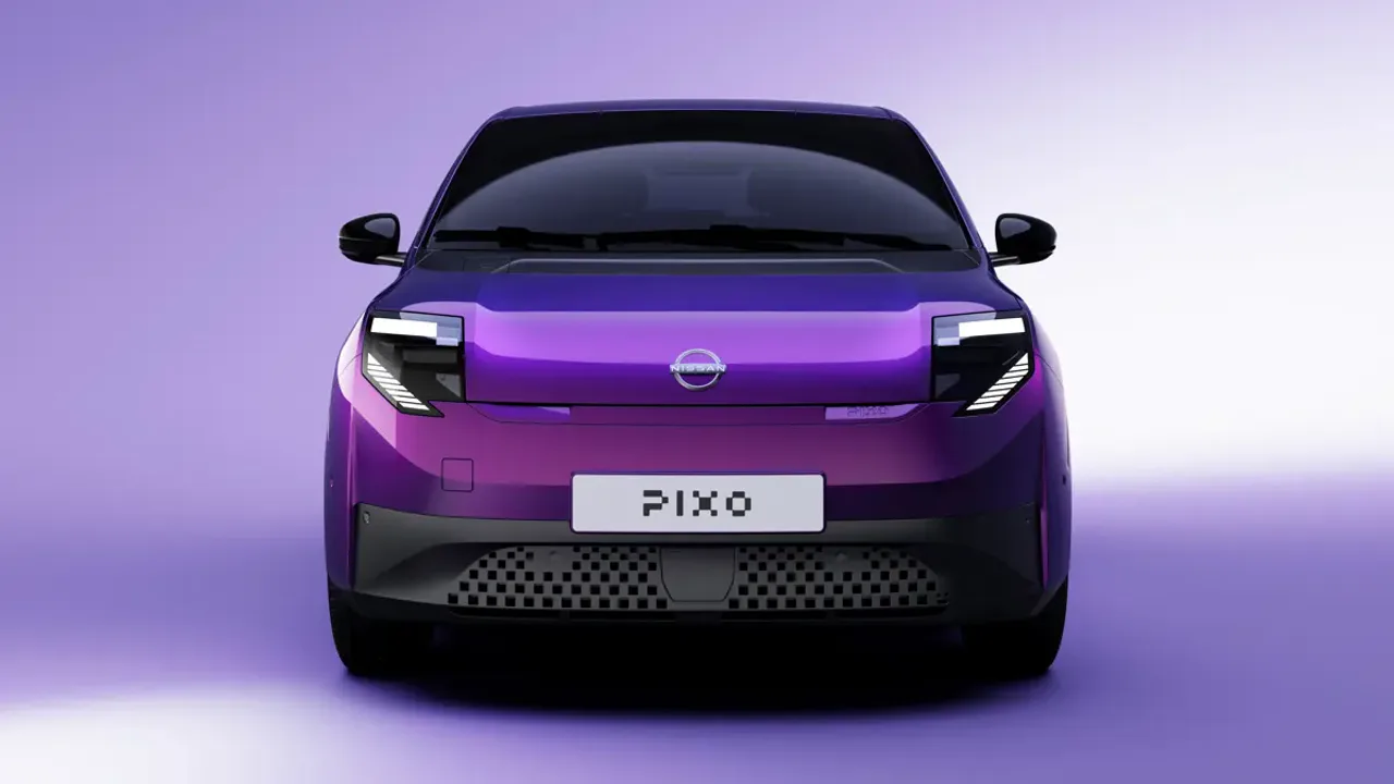 Elettronauti - Nissan Pixo viola vista frontalmente
