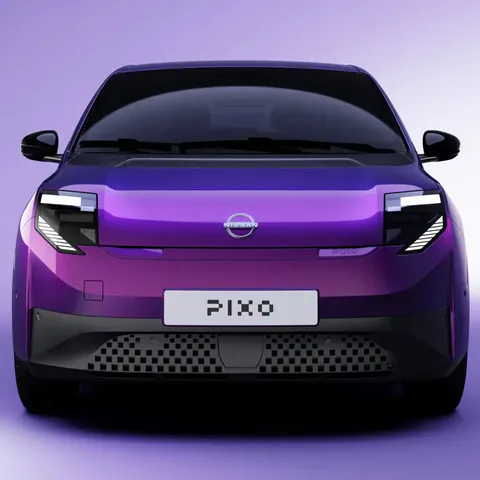 Elettronauti - Nissan Pixo viola vista frontalmente