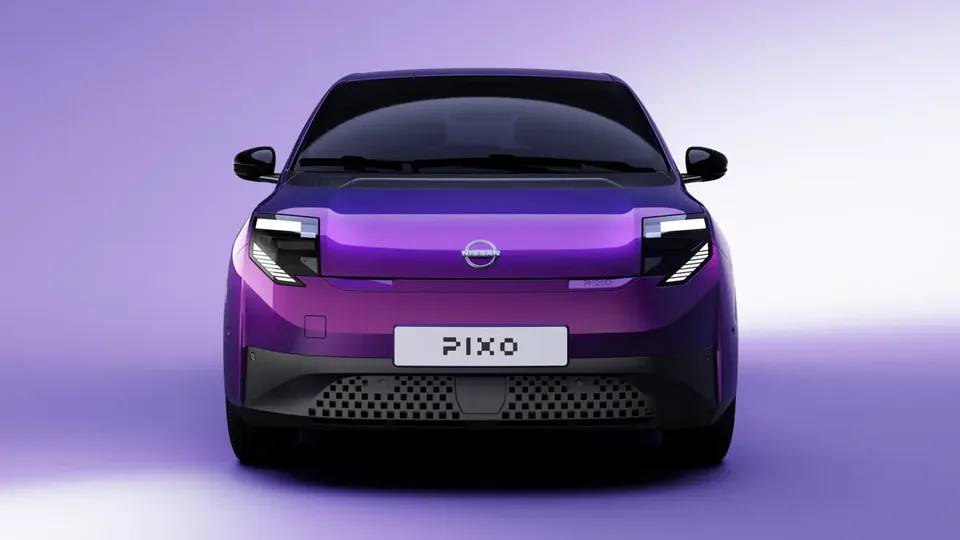 Elettronauti - Nissan Pixo viola vista frontalmente