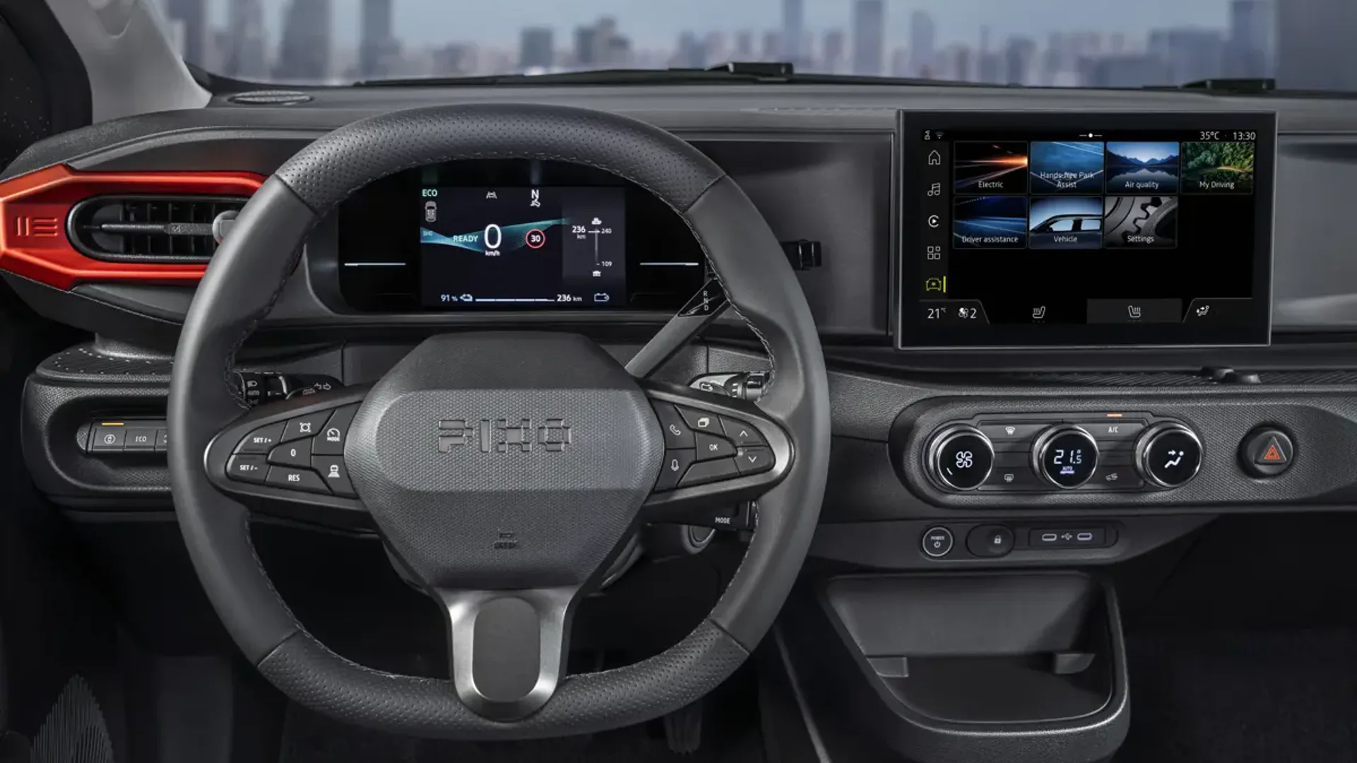Elettronauti - Plancia con strumenti digitali e display centrale dell'infotainment