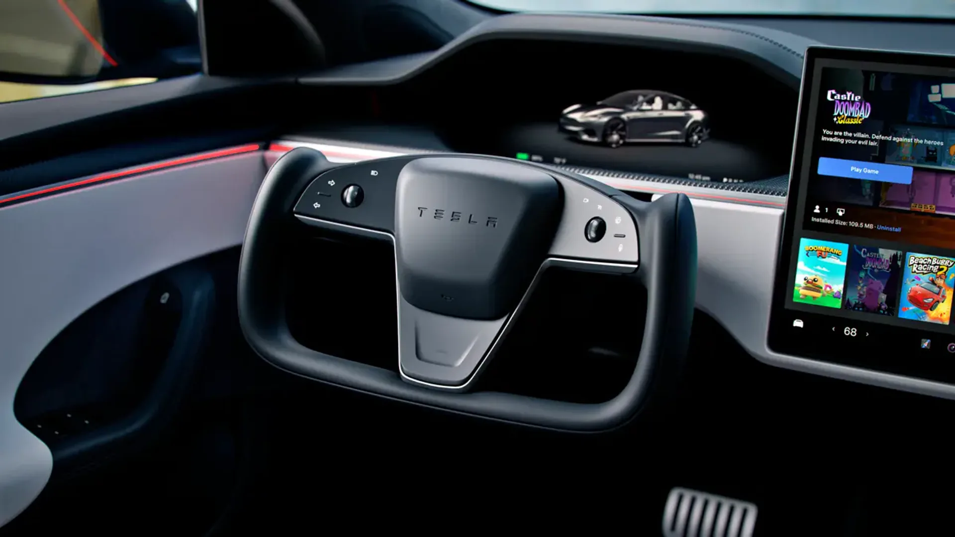 Elettronauti - Tesla Model S Model S Plaid - infotainment
