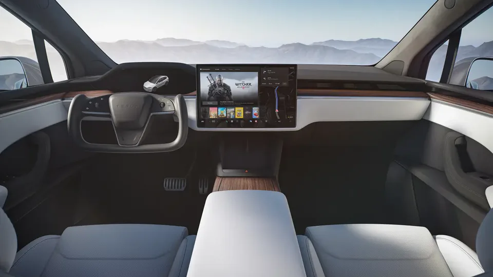 Elettronauti - Tesla Model X Model X Plaid - infotainment