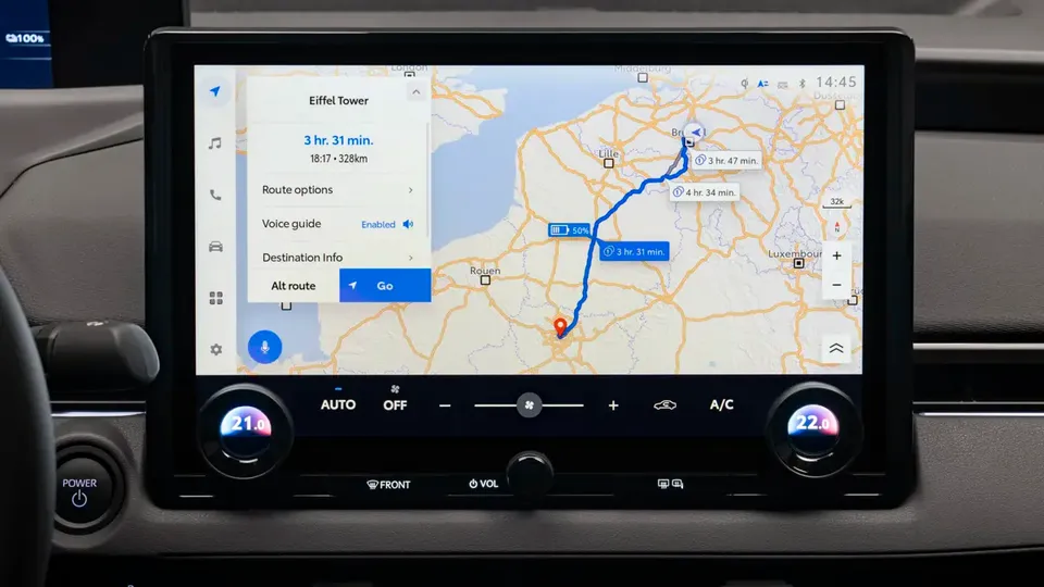 Elettronauti - Toyota bZ4x AWD - Infotainment - Vista della plancia