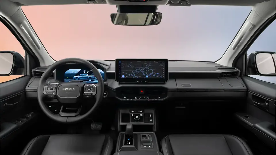 Elettronauti - Toyota Hilux BEV - Plancia - Vista della plancia