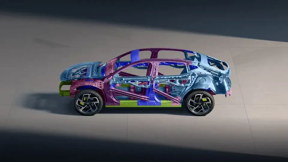 Elettronauti - XPENG L03 71.2 kWh AWD Performance - Schema tecnico - Vista anteriore a tre quarti